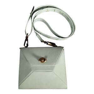 Parchita Shoulder Bag Purse Detachable Strap Mint Green Mini Vegan Leather